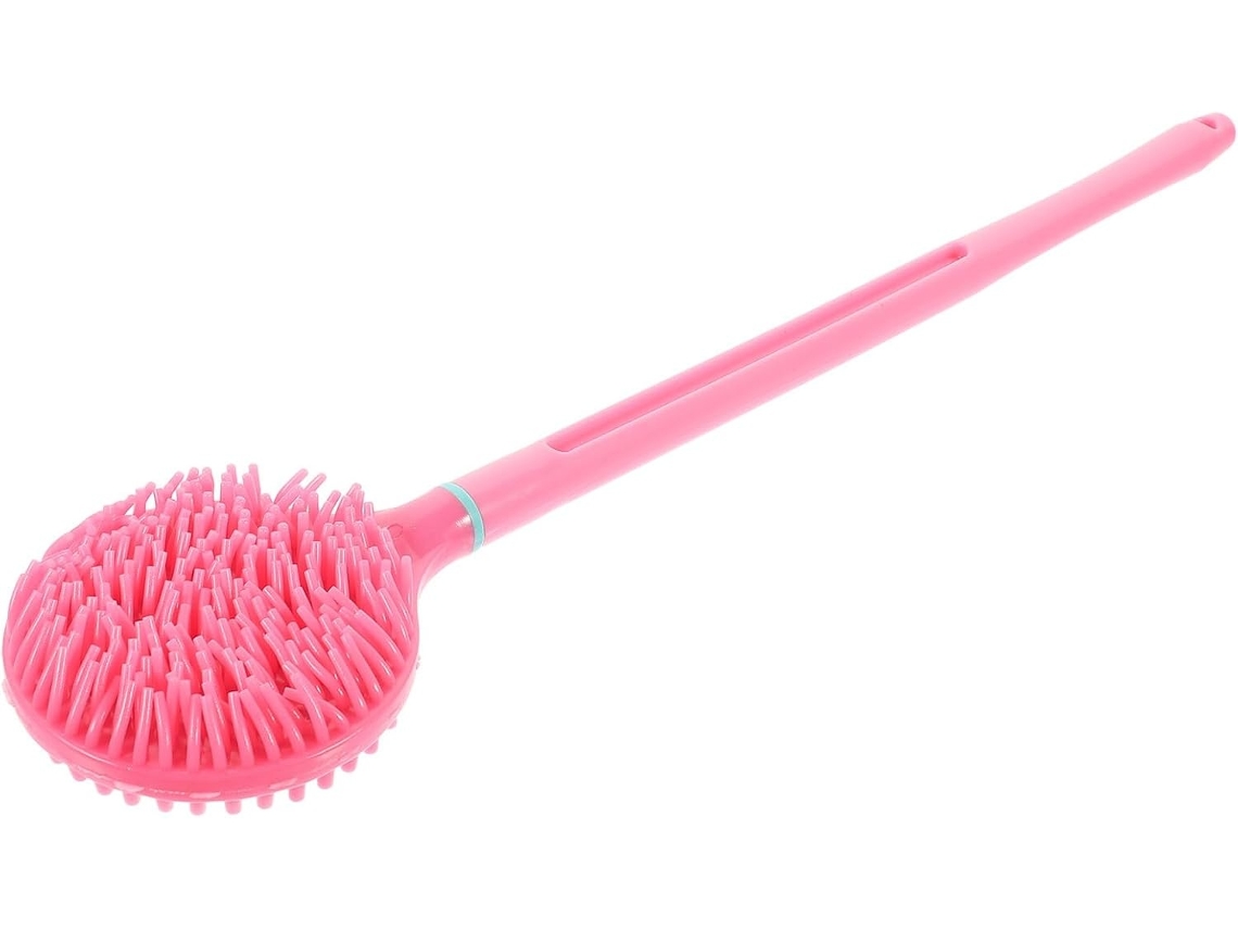 Lurelia Acessório De Duche Com Escova Para Costas, Pega Ergonómica, Com Argola E Massagem Suave, Rotina Spa Suave