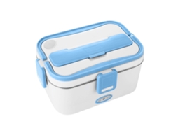 Lancheira Elétrica Casa 220v Carro 12v 304 Aço Inox 1.8l Branco Azul Yunzii