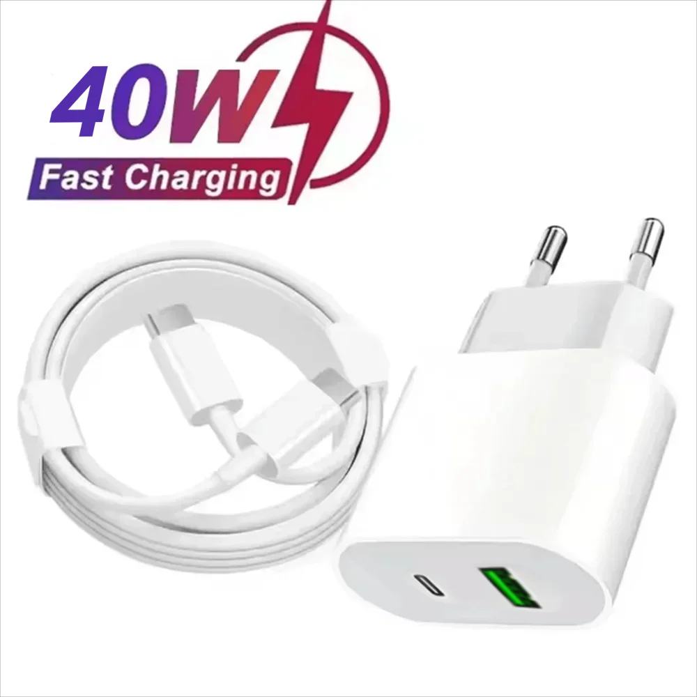 Carregador Rápido Pd de 35 W para Tablet, Cabo de Carregamento Rápido Usb c de 2 M AQUAFORGE