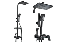 Torneira De Banheiro, Misturador Termostático Lcd, Bico De Bidê E Torneira De Banheira,preto Quente Frio Oem