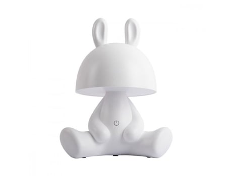 Candeeiro De Mesa Led Rabbit Tempo Presente Branco Present Time