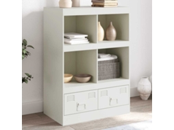 Aparador Alto 67x39x95 cm Acero Blanco