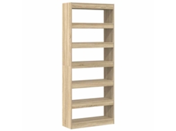 Armário para livros Carvalho Sonoma 80 x 30 x 198 cm - EXCLUSIVO DA MAISON