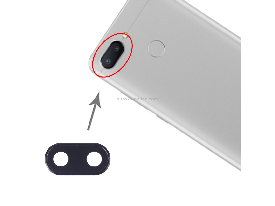 Tampa Da Lente Da Câmara Para Xiaomi Redmi 6 — Rosa