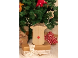 Figura Decorativa SKLUM com Luz LED Clerbi (Bege - 27x24.5x2.1 cm - MDF)