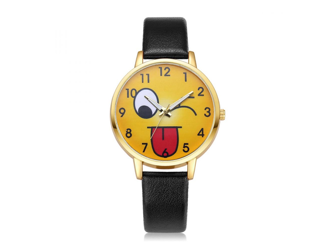 Reloj De Pulsera Analógico Con Cuerda Pu Y Movimiento De Cuarzo Ivpai (negro)