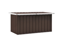 Caixa De Arrumação Para Jardim 129x67x65 Cm Castanho Lovely Home