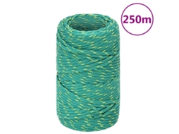 Vidaxl Corda De Barco 2 Mm 250 M Polipropileno Verde