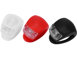 Conjunto De 6 Luzes Led Silicone Para Bicicleta, À Prova D'água, Com