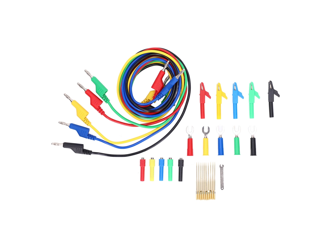 Conjunto De Cabos De Teste De Latão E Pvc Para Multímetro Digital, Kit De Teste De Cabos Elétricos Aquaforge