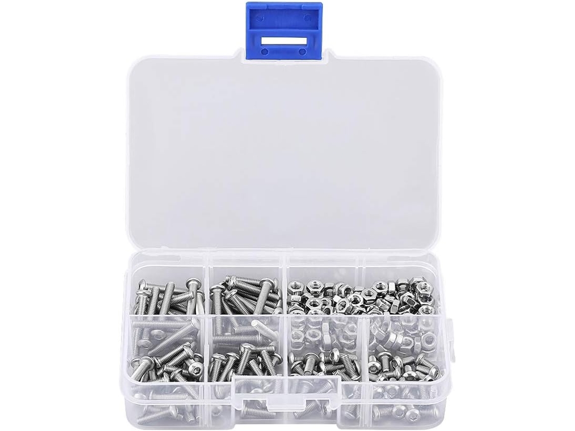 KOFIHETY Conjunto De Parafusos De Cabeça Chata Escareados Para Máquina, Parafusos Sextavados, Conjunto De Fixadores, Aço Inoxidável 304 Antioxidação Para Eletr