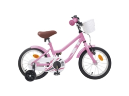 Vidaxl Bicicleta Infantil 12 Polegadas Para 2-4 Anos Rosa Claro