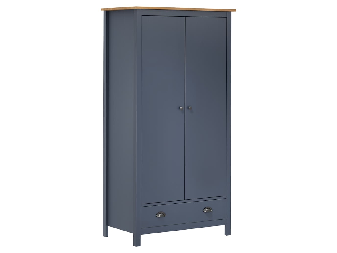 Roupeiro VIDAXL Cinzeto Madeira (89x50x170 cm)