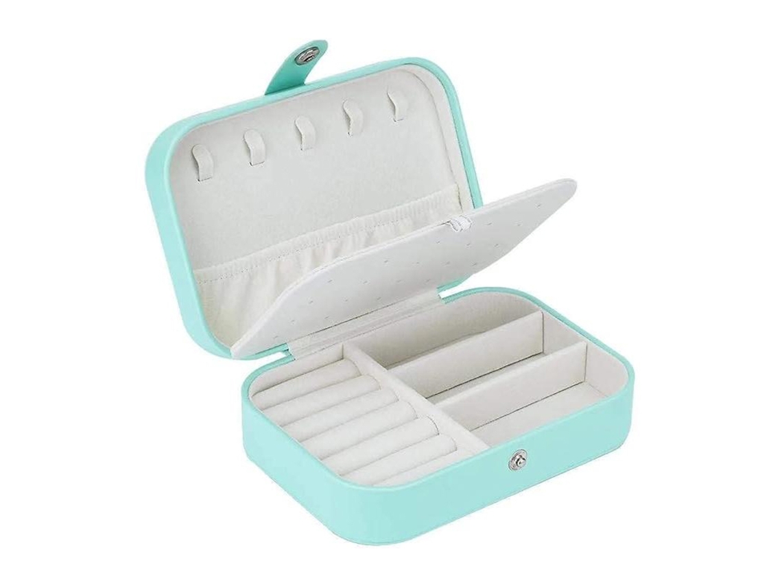 Bolsa Pequena Para Guardar Joias Em Viagens, Com Design De Camada Dupla, Feita De Couro Sintético De Alta Qualidade.