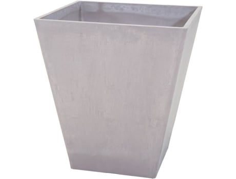 Vaso Ecostone Quadrado 48 X 57 Cm Taupe Mega Collections