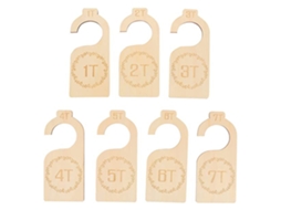Primerox separador de Armário para Bebê 7 Peças Madeira Organizador de Roupas Closet Divider