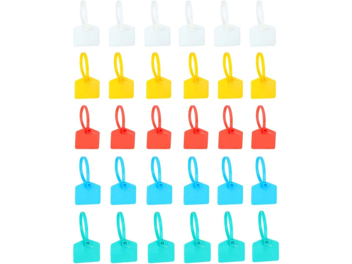 100 Unidades De Presilhas De Nylon Com Travamento Automático Para Cabos De Rede E Elétricos.