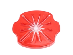 Protetor Anti salpicaduras de 6 Linhas para Misturador Manual Vertical, Vermelho | PRIMEOX