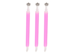 3pcs Bastão Magnético De Esmalte De Unha Uv Gel Esmalte Magnet Manicure Ferramenta Rosa