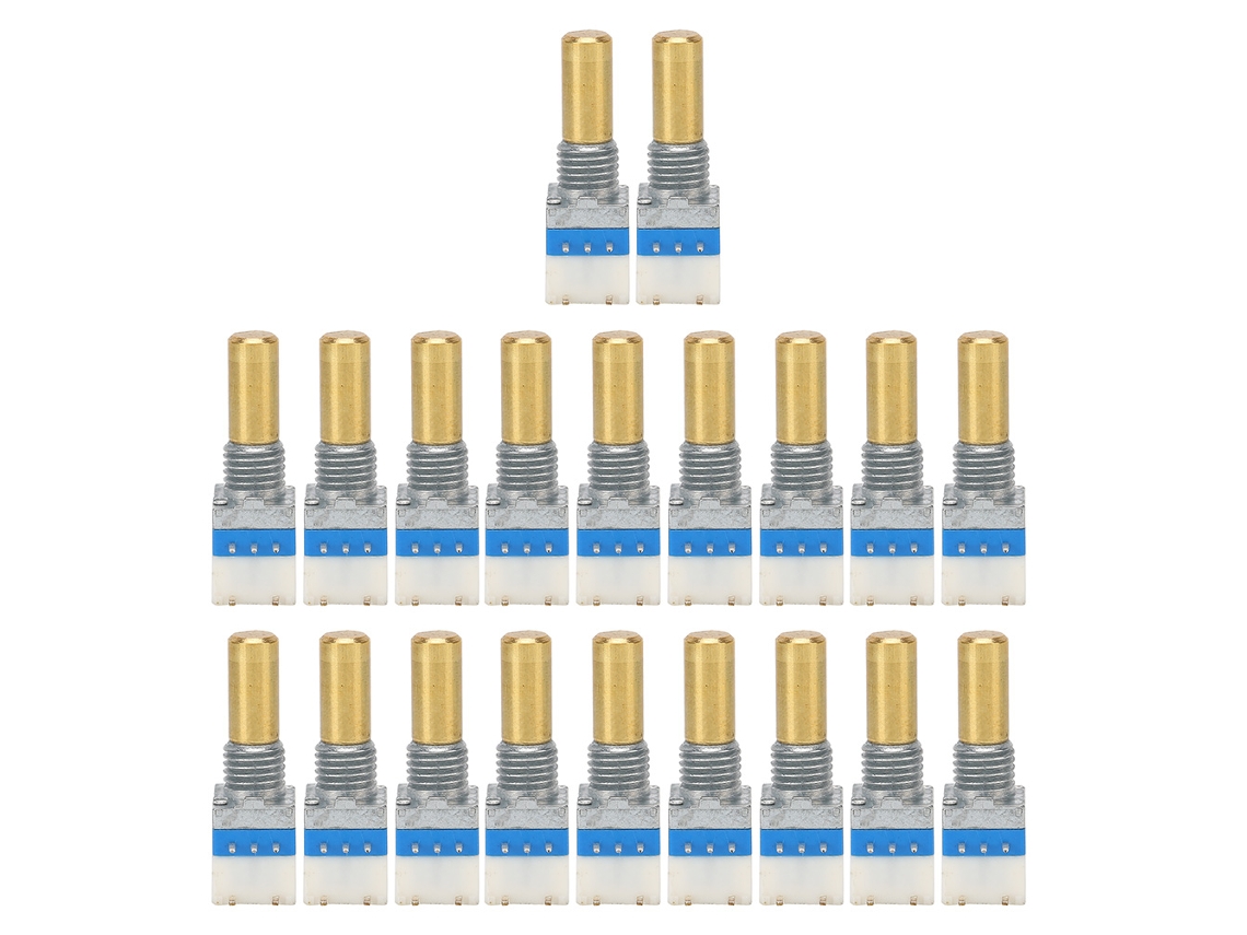 20pcs Interruptores De Volume De Rádio Walkie Talkie De Ligação Alumínio Para Uv5r Bf‑888s Tk3107
