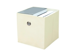 Caixa De Armazenamento Dobrável Com Alça, Grande Capacidade, Design Dobrável, Economia De Espaço, Cubo De Tecido. Olysi Shop