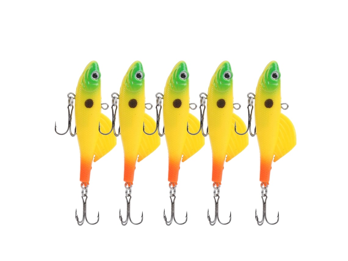 Iscas de Pesca Luminosas com Anzóis Triplos