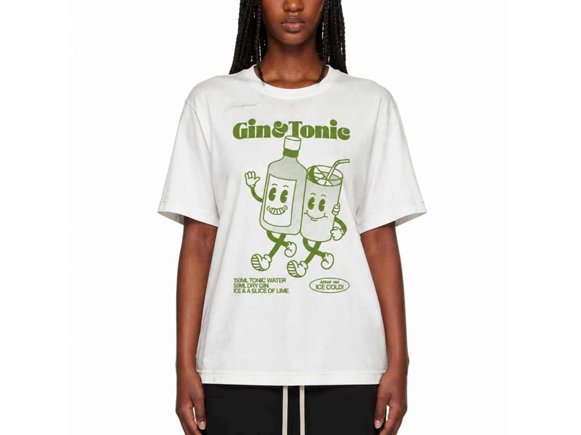 Rockinstone Mr. Gin Mr. Tonic Goodie Works T-shirt Unique Designer Style