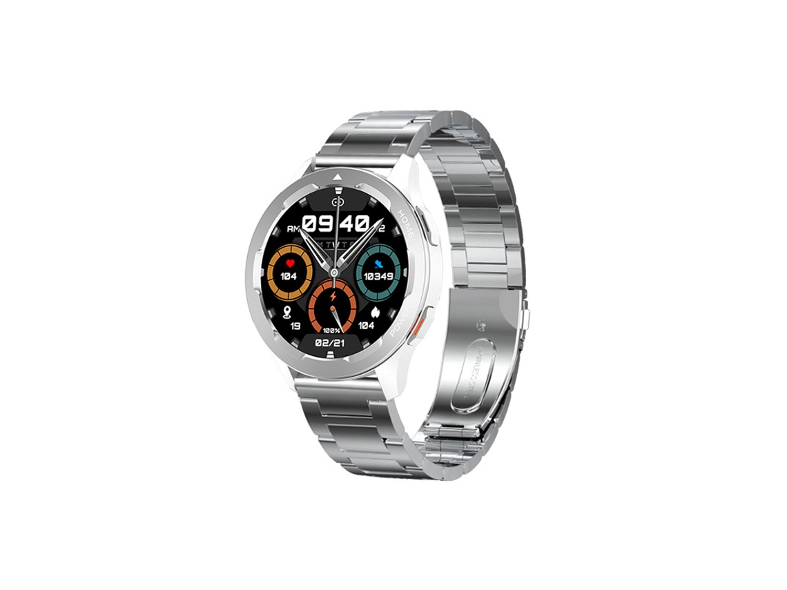 Smartwatch YIZHOOD Te651 Sports Controle de Acesso Chamadas Bluetooth Temperatura Detecao Prata