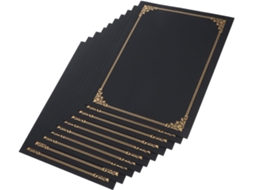 Capas De Diplôme Design Elegante Em Papel Noir Lote De 10 Certificados E Documentos De Proteção Para Bureau E