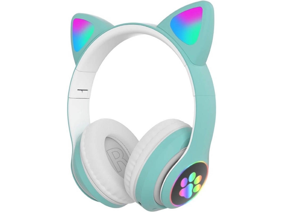Auscultadores Bluetooth KLACK AURVZV23MTURQUESA (Over Ear - MicroAuriculares - Noise Canceling - Azul)