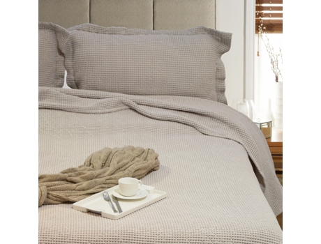 Colcha Favo Soft Natural 240x250cm — 100% Algodão