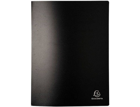 Livro de apresentação A4, 80 Bolsas em Relevo, Capa Macia em Polipropileno, 320x240 mm, Preto