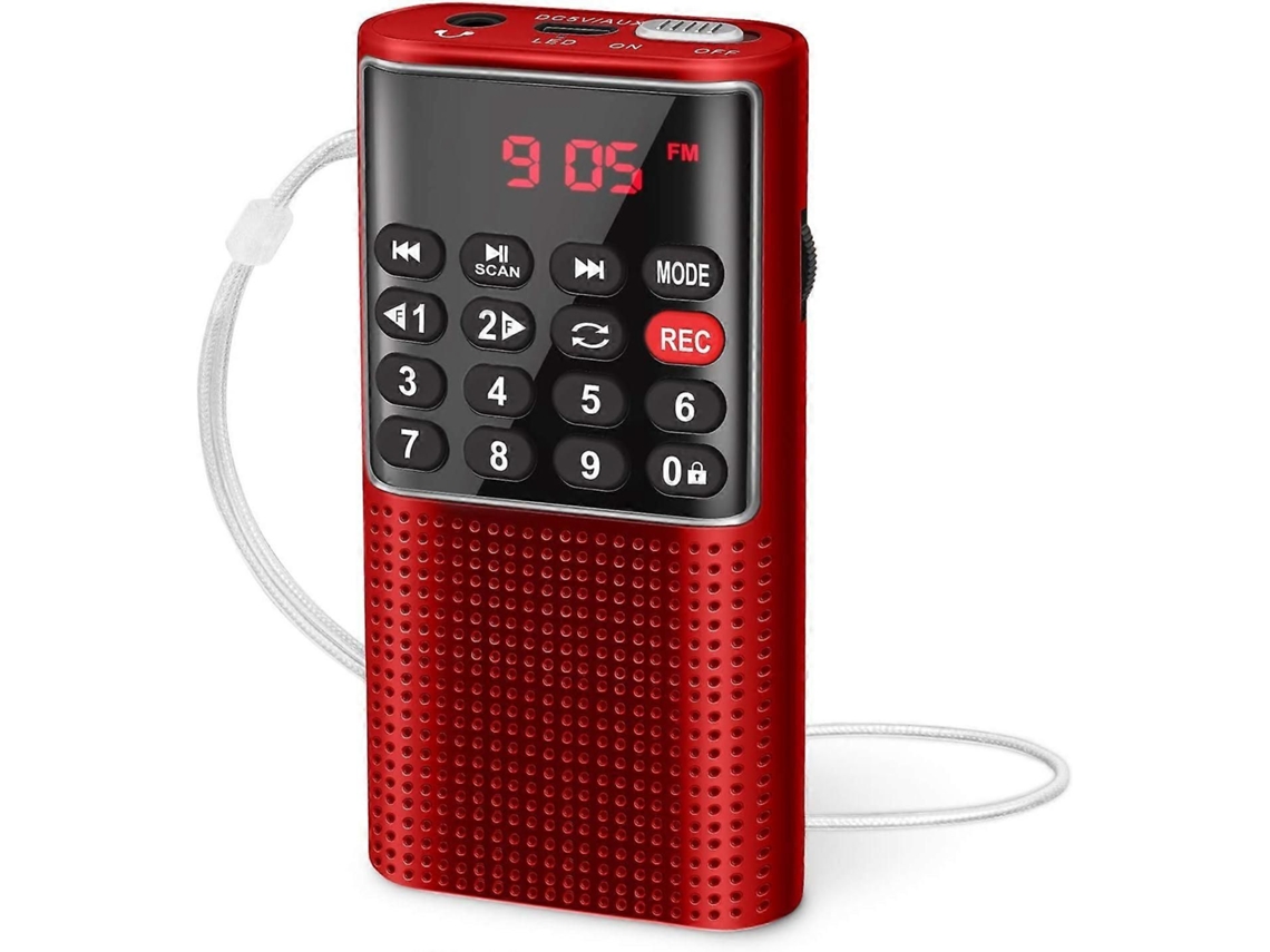 Rádio de bolso GOKOCO com tela IPS de 1,9 polegadas, banda completa