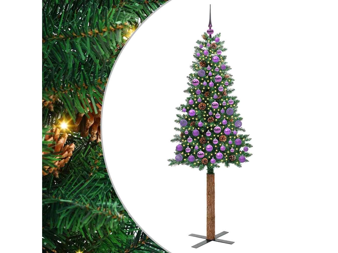 Conjunto 1 Árvore De Natal Vidaxl Verde Pvc (180 Cm)