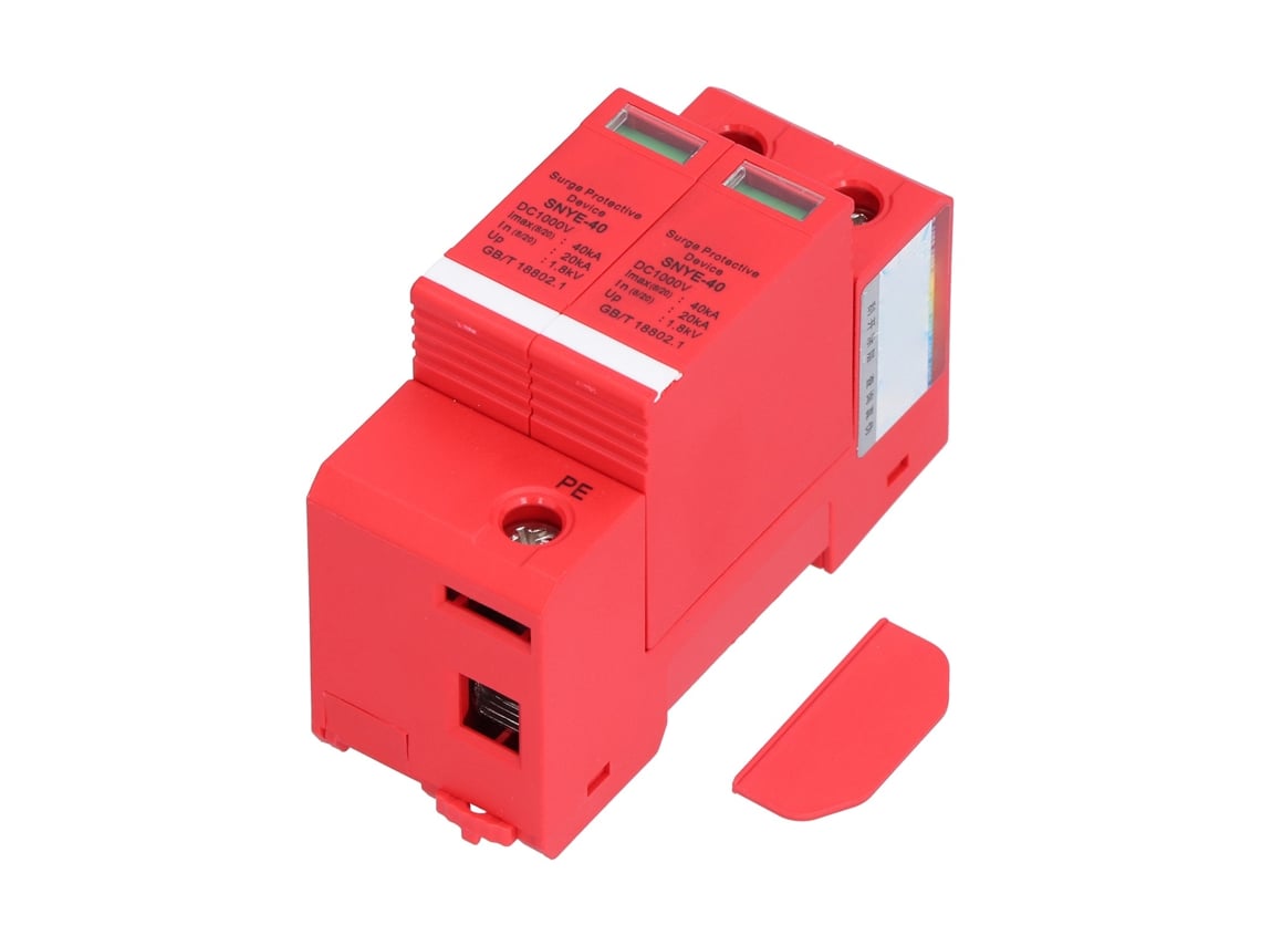 Protector De Surto Cc Fotovoltaico 2p Conectado À Rede Tensão Baixa Dc1000v