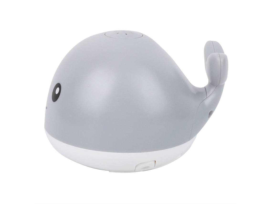 Primerox bola de Spray de Água Elétrica por Indução com Luzes Coloridas Brinquedo para Banho Infantil Cinza