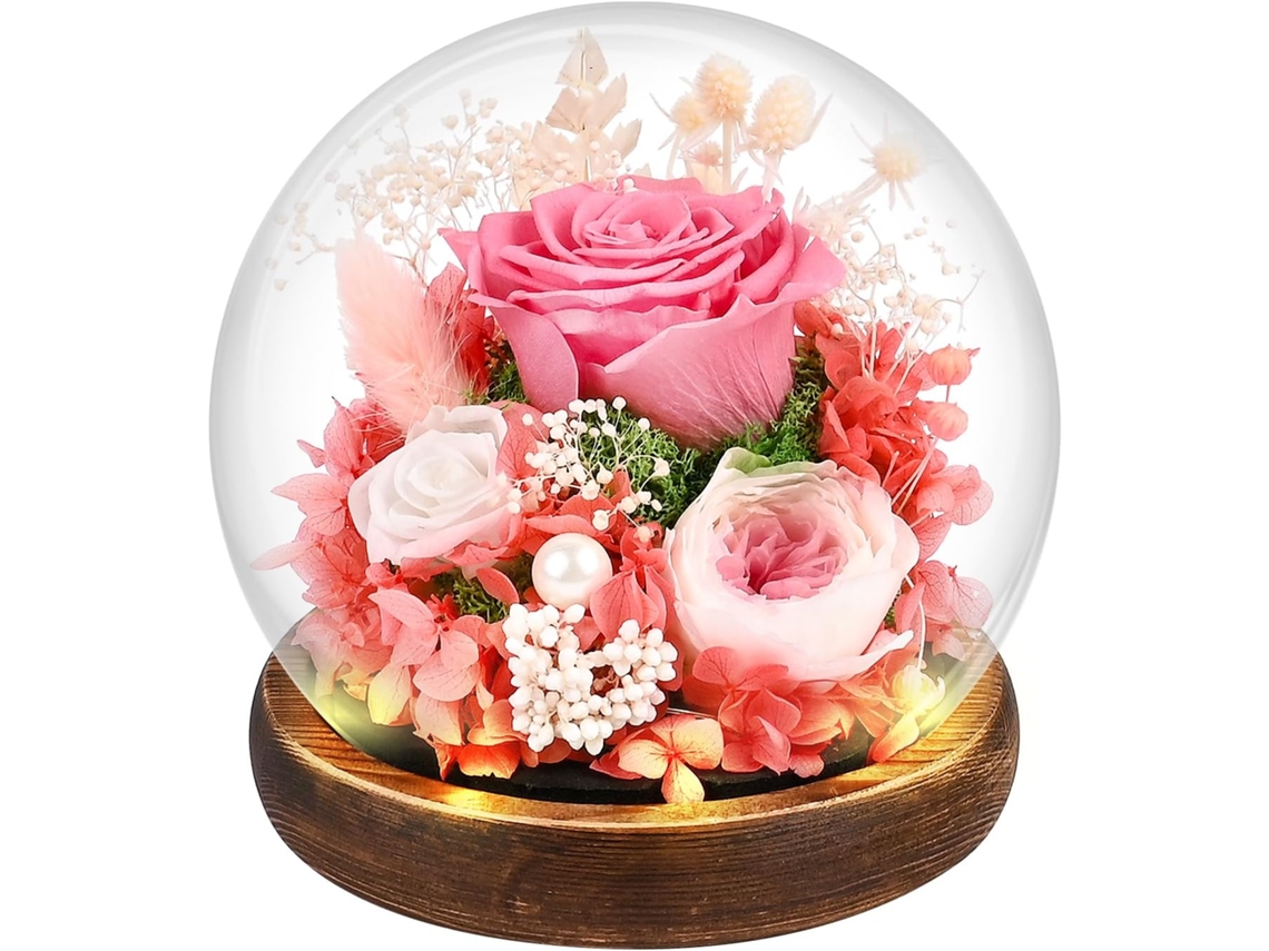 Rosa Eterna, Presente de Dia Dos Namorados para Mulheres, Presente de Natal para o Dia Das Mães BRILVIBERA