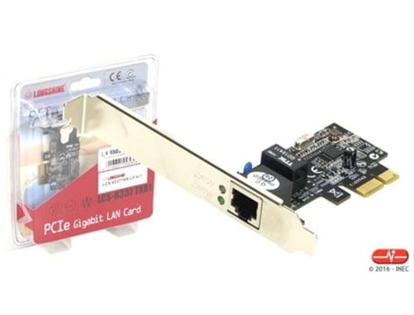 Placa rede Longshine PCI-E  10/100/1000Mbps gigabit c/baixo perfil Placa de rede Longshine Gigabit PCI-E com/sem baixo perfil