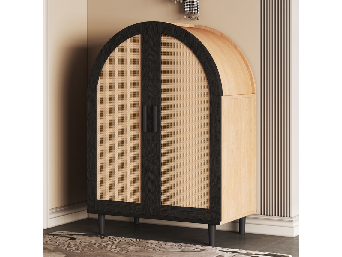 Rattan 12 15 Pares Prateleiras Ajustáveis Fecho Suave VOLTEDGE