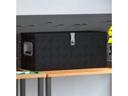 Vidaxl Caixa De Alumínio 70x24x42 Cm Trapezoidal Prateado