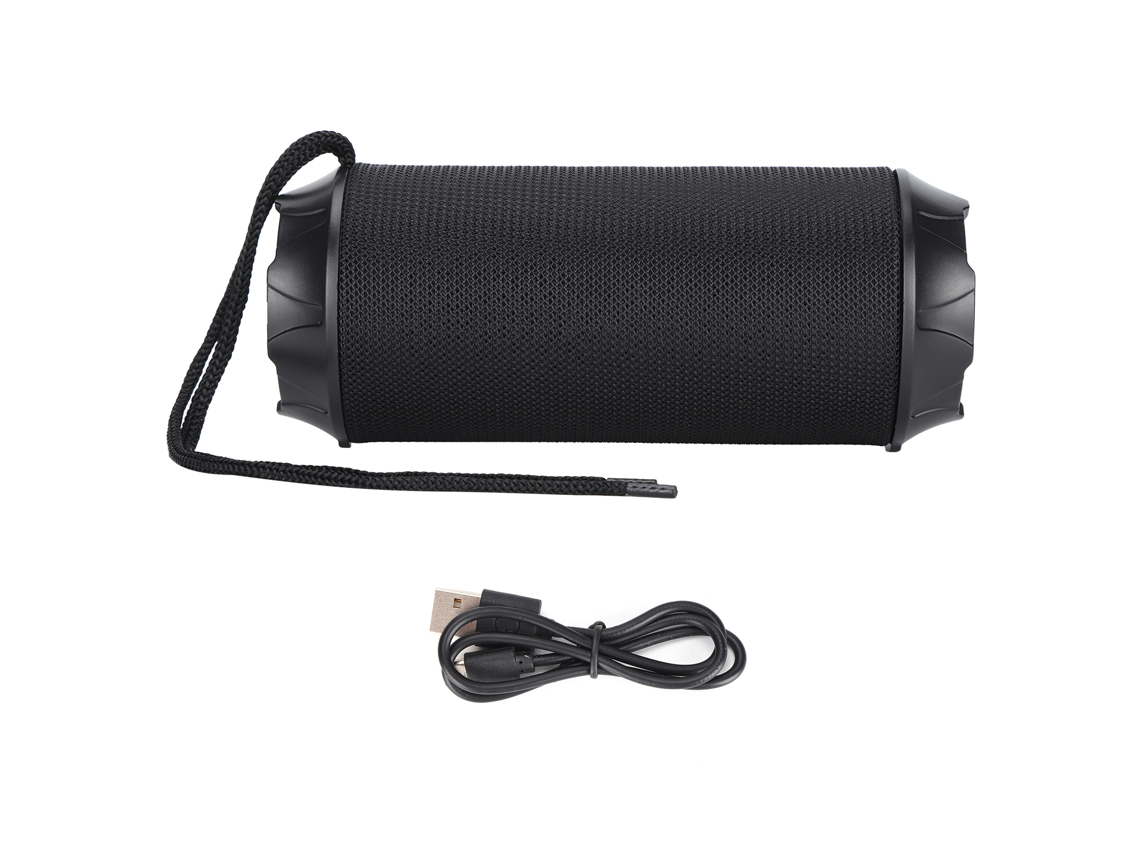 Caixa De Som Sem Fio Bluetooth Ak‑115s Com Lanterna Led Fm Portátil