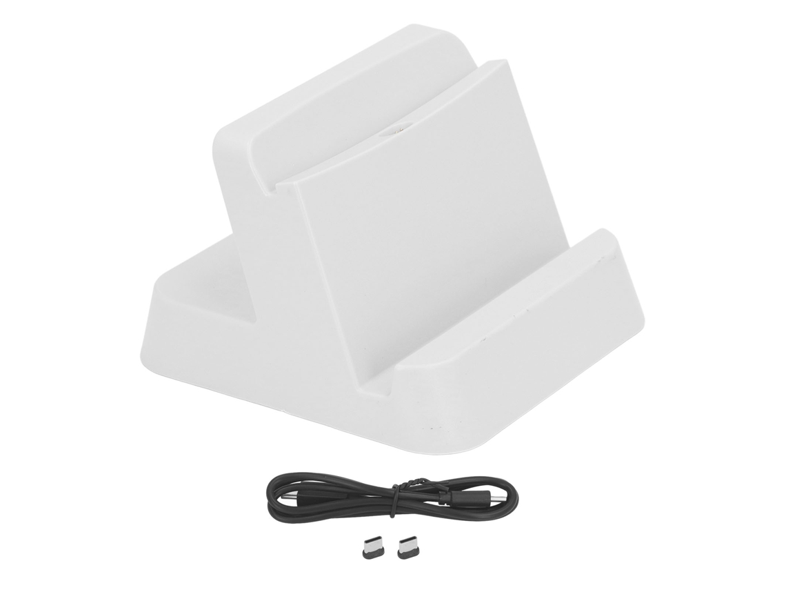 Base de carregamento ATS para PS5 Portal Console Controller, estação de carregamento portátil para viagens e uso doméstico, branca.