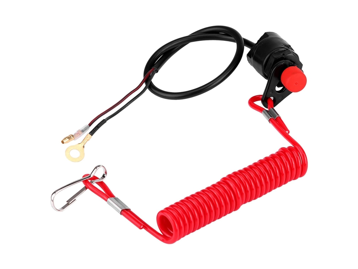 Interruptor De Desligamento De Emergência Marítimo Com Cordão De Segurança Para Quadriciclos E Lanchas Zeuxo