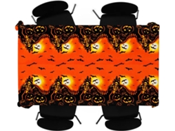 Toalha Mesa Kit 2 Peças Halloween Plástico