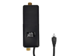 Aquecedor de água elétrico instantâneo de 3000 W para casa, banheiro, cozinha, lavabo e camping. Preto.