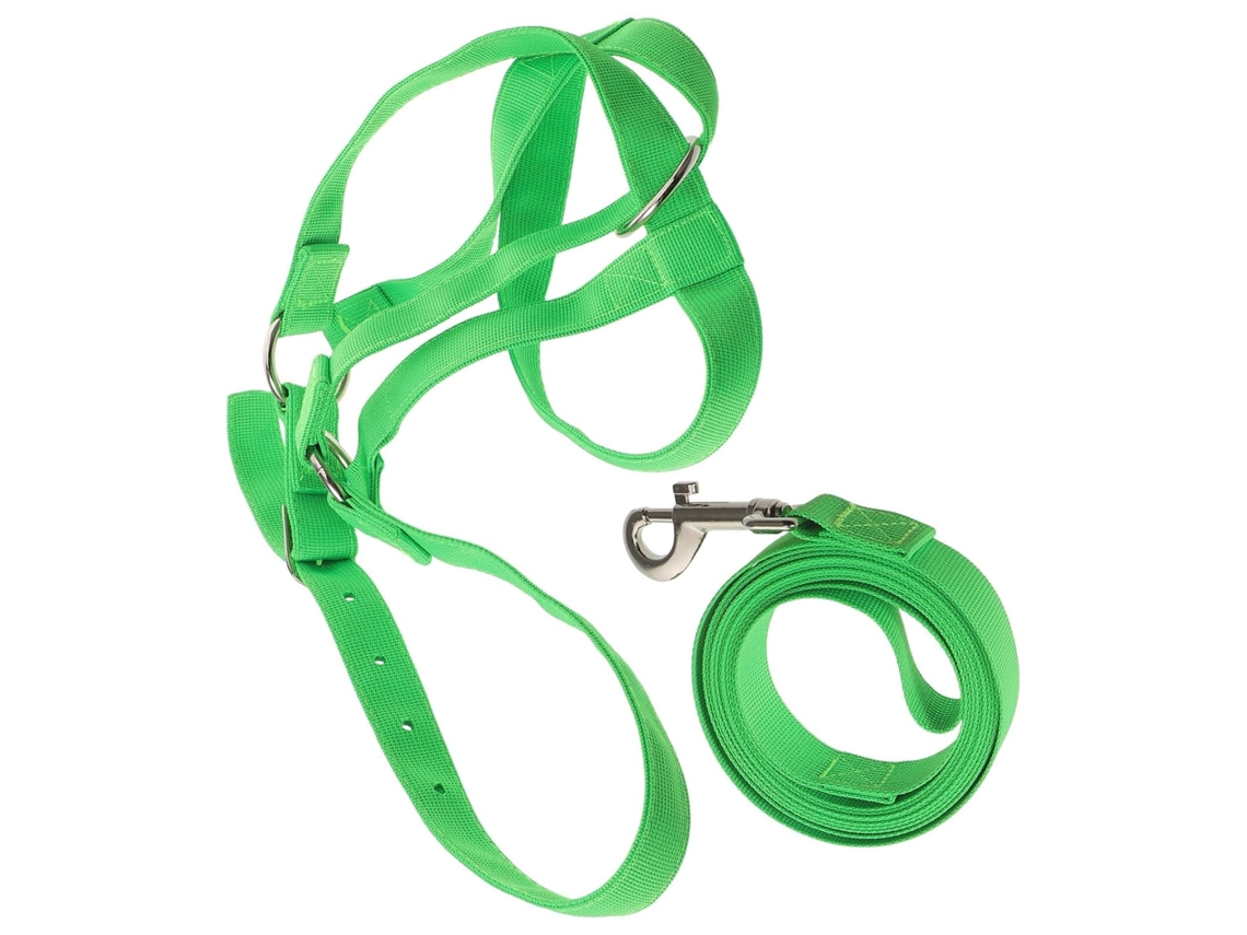 Cabresto Ajustável Em Nylon Verde Para Gado, Bezerros, Cavalos E Cabras – Para Adestramento.