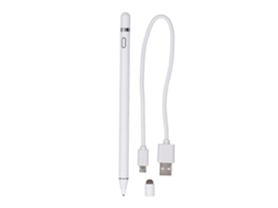 Aetheria caneta Capacitiva Ativa de Alumínio Ponta Fina Universal para Tela Touch Ios Android Branca
