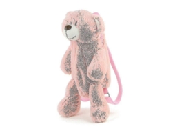 2026 mochila Femenina Casual de Peluche Con Oso Cartoons Moda Tipo Sólido Poliéster Cremallera Interior B2305