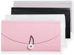 Pastas expansíveis para documentos Slowmoose, tamanho B5, 13 compartimentos, organizador portátil para documentos (pacote com 4)