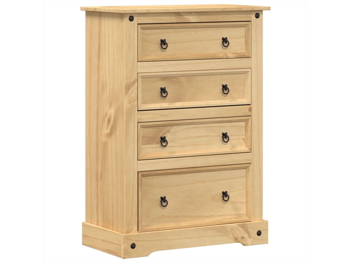 Chest Of Drawers, Chests Of Drawers Vidaxl Marrom Madeira De Pinho